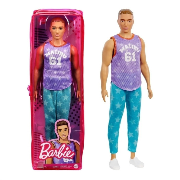 Barbie Ken Fashionista Doll with Carrying Case with Zipper #164 - Picture 1 of 7